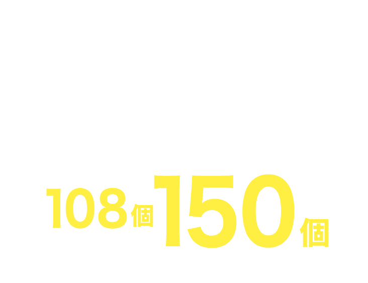 1日当たりの生産個数 108個→150個